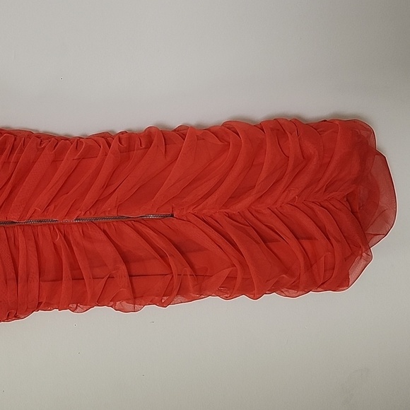 Alice + Olivia Baby Doll CRUZ SPAGHETTI STRAP MINI RUCHED DRESS - Picture 16 of 17